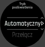 5. W przypadku ustawień obejmujących tylko dwie wartości, takie jak wł. i wył., zmieniaj wartość, wciskając środkowy przycisk.
