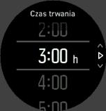 Naciśnij prawy dolny przycisk, aby przewinąć do widoku wglądu w trening. 2. Naciśnij środkowy przycisk, aby wyświetlić sesje treningowe planowane na bieżący tydzień. 3.