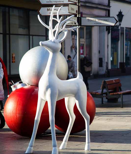 RUDOLF FIGURA RENIFERA LESZNO - RENIFER STOJĄCY NIEMCY - RENIFER WISZĄCY