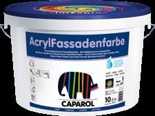 Farby niskoemisyjne bez rozpuszczalników i plastyfikatorów Produkt barwiony w systemie ColorExpress AcrylFassadenfarbe Skuteczna, tradycyjna farba akrylowa.
