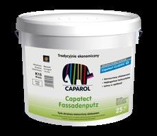 Technologia czystych fasad Caparol Clean Concept Produkt barwiony w systemie ColorExpress Capatect Fassadenputz Przeznaczony do barwienia tynk akrylowy.