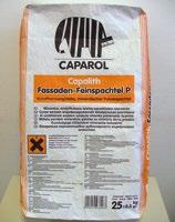 Capalith Fassaden Feinspachtel P Modyfikowana dyspersją biała mineralna masa szpachlowa cienkowarstwowa (grubość do 5mm).