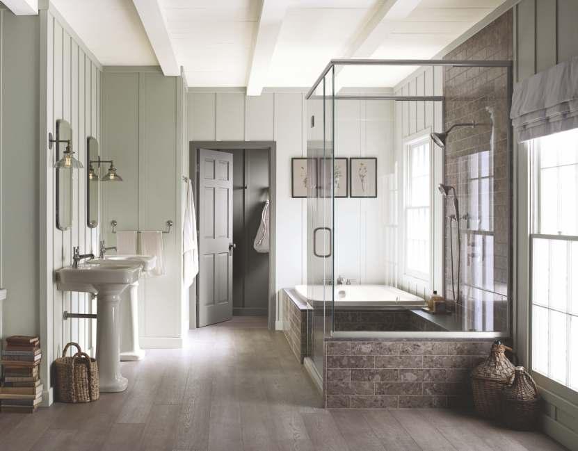 Wnêtrza / Farby AURA Bath & Spa Matte Finish 53 Wodorozcieñczalna, wewnêtrzna, lateksowa farba akrylowa Zero LZO z rewolucyjn¹ technologi¹ ColorLock Technology przeznaczona do dekoracji ³azienek,