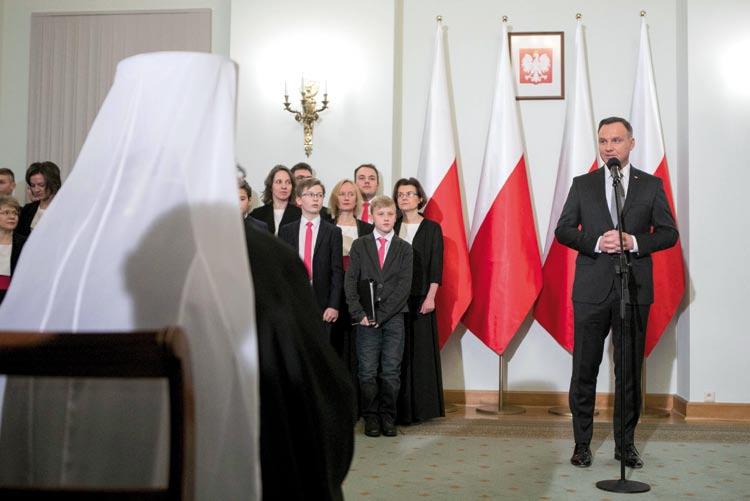 Z wizytą u prezydenta Wiele pokoleń, niezależnie od języka i wiary, wspólnie walczyło o Rzeczpospolitą, o to by Polska była wolna i niepodległa mówił prezydent Andrzej Duda w poniedziałek, 15 lutego,