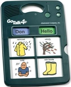 GoTalk 4+ Umożliwia nagranie do 20 wiadomości o
