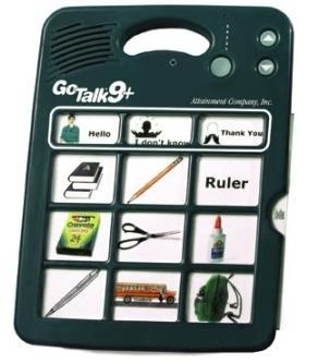 GoTalk 9+ Umożliwia nagranie do 45