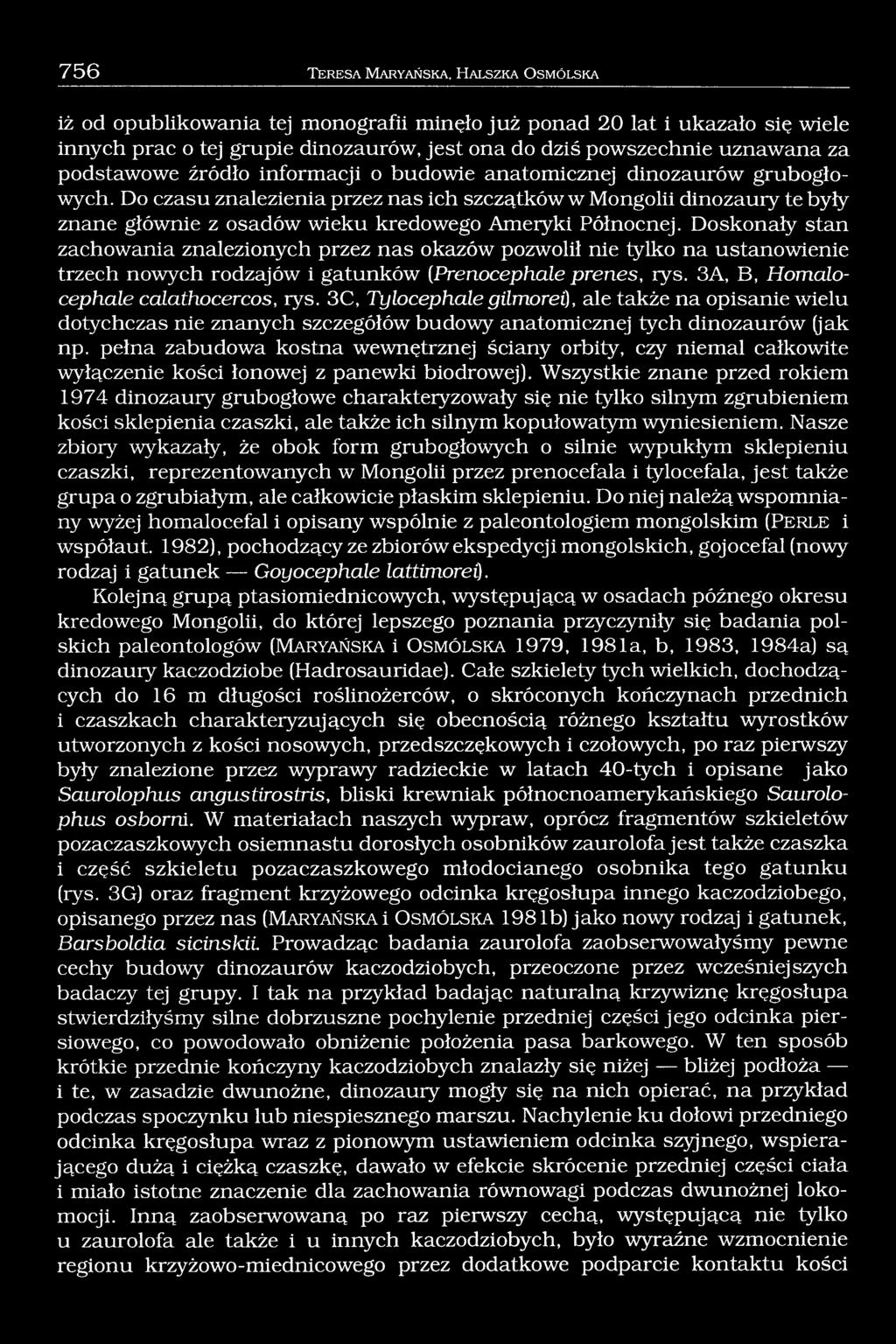 Do czasu znalezienia przez nas ich szczątków w Mongolii dinozaury te były znane głównie z osadów wieku kredowego Ameryki Północnej.