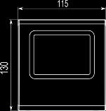 Operating temperature range: -10 +60 o C IP/Insulation class: IP30 Power supply: 24 VDC T-box Zakres nastawy temperatury: +5 +35 o C Zakres temperatury pracy: - 10 +60 o C Stopień ochrony: IP30