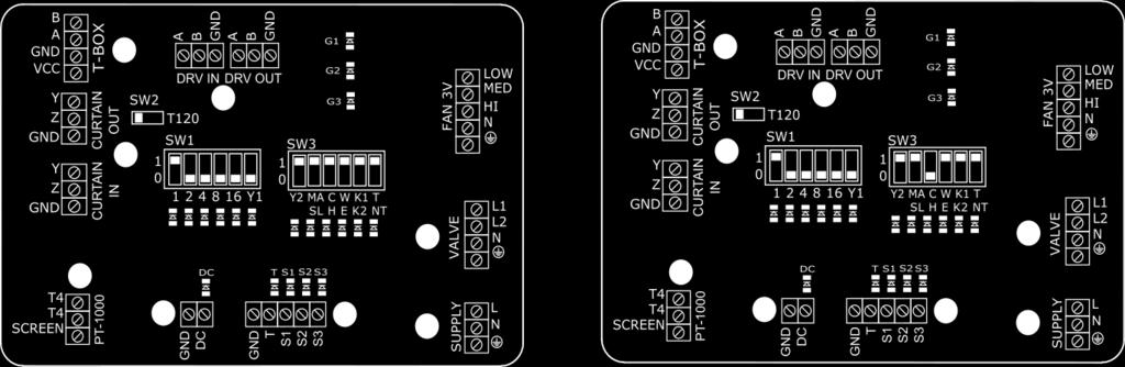 4.3. DRV ELiS CONTROL SYSTEM 4.3. UKŁAD STEROWANIA DRV ELiS 4.3. DRV ELiS REGELSYSTEEM 4.3. СИСТЕМА УПРАВЛЕНИЯ DRV ELiS AIR CURTIAN PLATE FAN HEATER PLATE Power supply 230 V/50 Hz; Connectors for