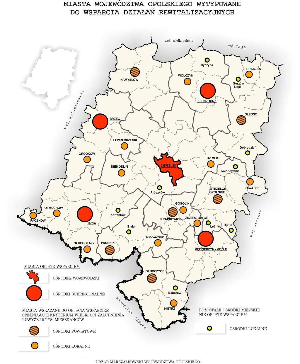 Załącznik nr 5. Miasta wytypowane do wsparcia w ramach Osi priorytetowej 6.