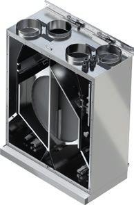 CENTRALA WENTYLACYJNA HERU 70 K EC W zestawie z filtrami F7 jako standard. Bardzo łatwa wymiana filtrów.