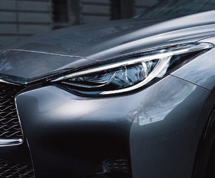 * DESIGN W JESZCZE ODWAŻNIEJSZEJ WERSJI W wersji sportowej oryginalna stylistyka INFINITI Q30 ukazuje jeszcze