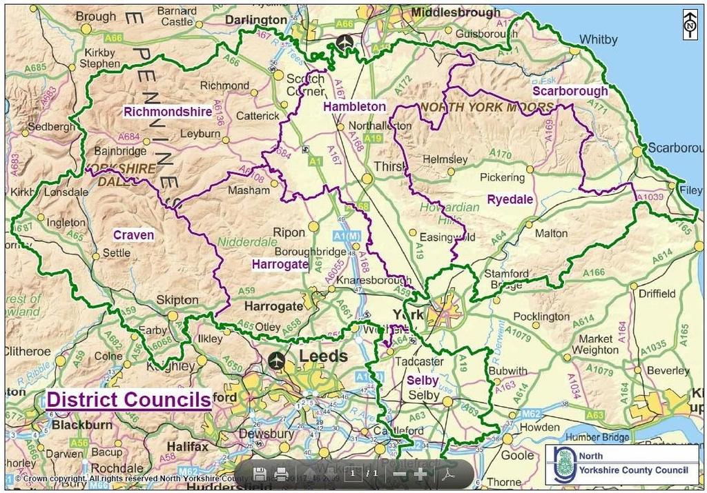 Mapa Rady Powiatu P61nocnego