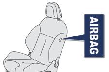 Bezpieczeństwo Boczne poduszki powietrzne A k t y w a c j a Kurtynowe poduszki powietrzne wyzwalają się jednocześnie z odpowiednimi poduszkami bocznymi, w przypadku silnego zderzenia bocznego całą