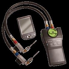 Czujnik ciśnienia 1 0284 00 i adapter przedłużający 1 0284 10, bateria Li/Ion, moc baterii wystarczy na ok. 12 godzin.