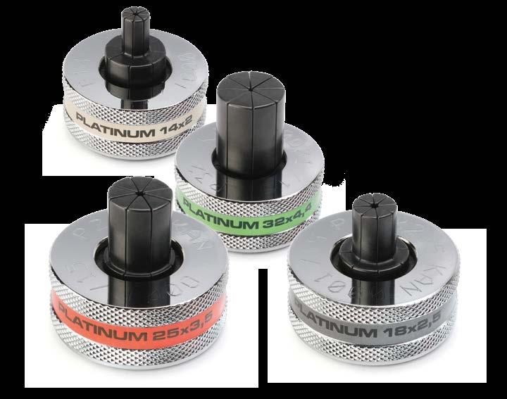 3 Uniwersalne zastosowanie do montażu rur Platinum oraz rur PE-Xc i PE-RT.