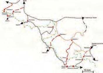 Infrastruktura transportu szynowego łazach, gdzie zmieniane jest czoło pociągu.