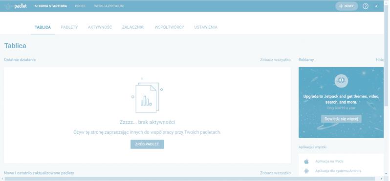 tapetę (spośród zaproponowanych albo z innych zasobów, własnych lub internetowych); wybieramy ikonę, która pojawi się obok