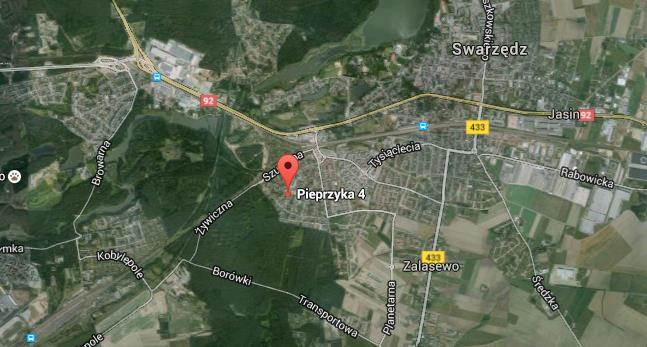 Lokalizacja ogólna Lokalizacja szczegółowa Przedmiotowa działka ogrodzona od