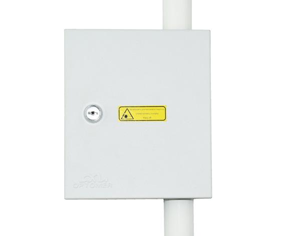 długość zapasu [m] modułów lub włókien 0,9 mm 3 20 36 54 liczba przepustów pionowych pod rury φ26 mm 6 po 1 w dolnej i górnej ścianie mufy liczba wyjść poziomych pod