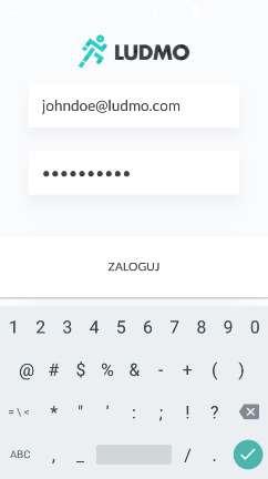 Użytkowanie aplikacji mobilnej LUDMO.