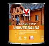 5 LAZURY OCHRONNE LAZURA OCHRONNA UNIWERSALNA Idealna na płoty, podbitki i architekturę ogrodową Produkt 3 w 1: impregnuje, dekoruje, chroni Impregnuje wnikając w głąb drewna Dekoruje, zapewniając