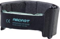 konstrukcja 4 Optymalny zacisk i stabilizacja 4 Anatomiczny kształt 4 Wysoki komfort Opaska podrzepkowa Infrapatellar Band, Black -AB Aircast Opaska podrzepkowa [08A]