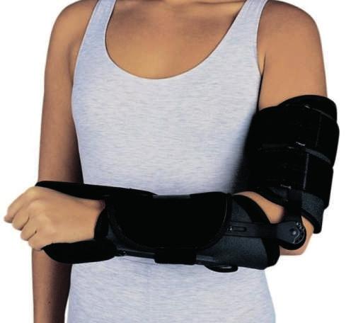 Orteza stawu łokciowego z regulacją kąta zgięcia z ujęciem ręki lub bez Elbow Ranger NFZ: L.