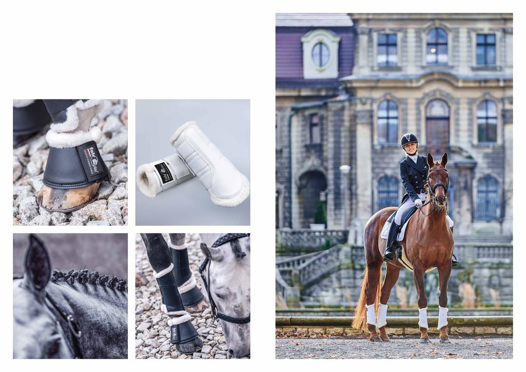 Art. 30015 KALOSZKI NEOPRENOWE Z FUTERKIEM NEOPRENE OVERREACH BOOTS WITH FUR TROT Kalosze z grubego, trwałego neoprenu, chroniące piętkę oraz koronkę kopyta.