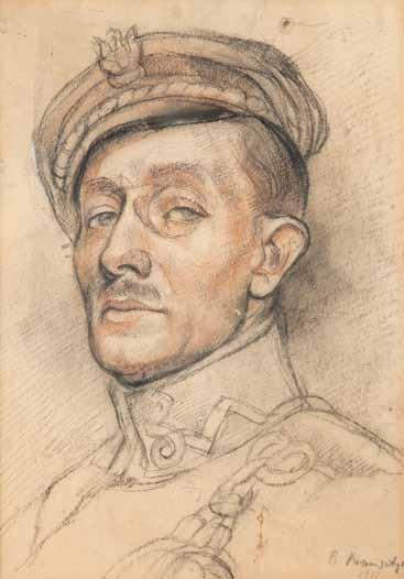 Kramsztyk 1917' 6 500 zł Estymacja: 7 500 13 000 18 Władysław Roguski (1890 Warszawa - 1940 Poznań) Odpoczywający