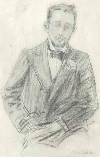 19 Józef Mehoffer (1869 Ropczyce - 1946 Wadowice) Portret Karola Maszkowskiego, 1896 r.