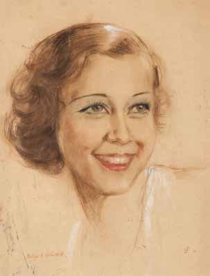57 58 57 Seweryn Szrajer (1899 1947) 59 Portret kobiety pastel/papier, 41,5 x 31