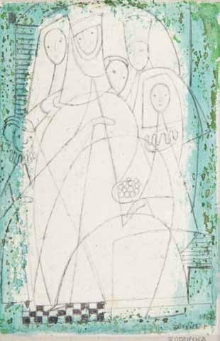 75 Maria Ritter (1899 1976) "Rodzinka", 1962 r.