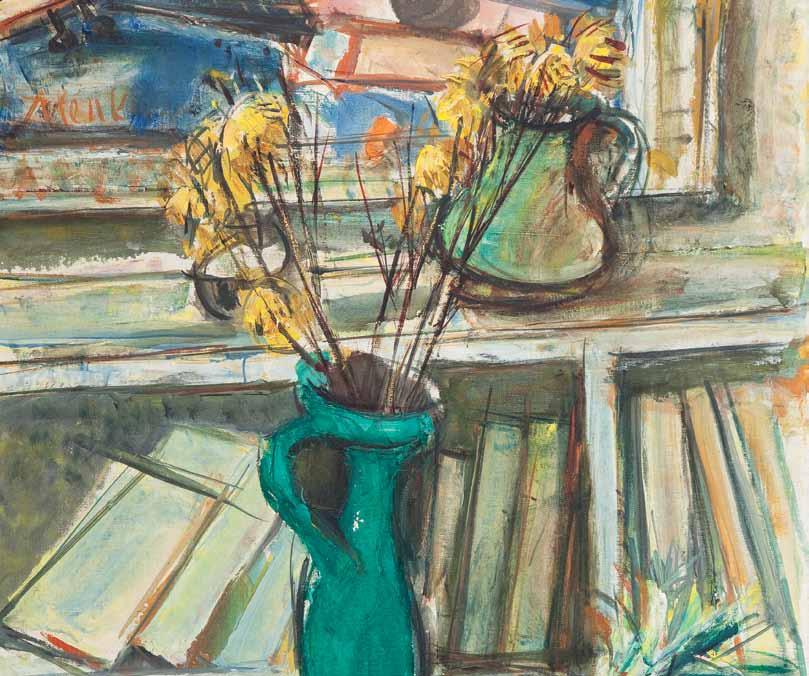 Zygmunt Józef Menkes, Martwa natura, olej/płótno, 81,2 x 65,5 cm Aukcja Dzieł Sztuki 15 grudnia 2011, godz.