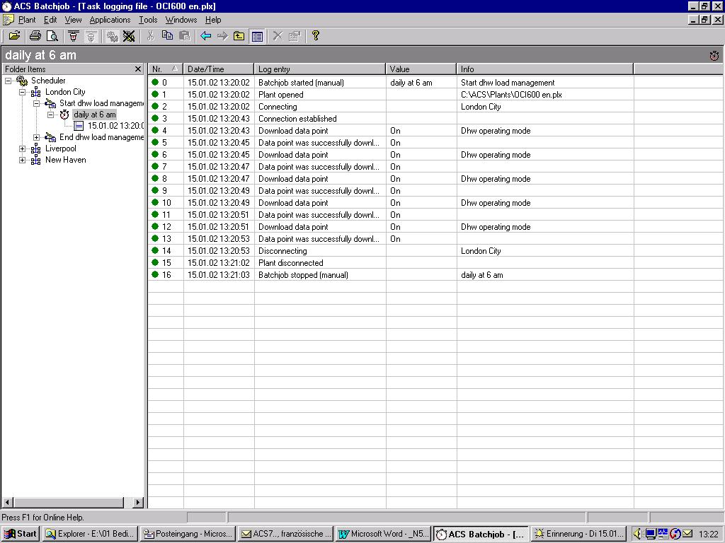 Logging of Task (Rejestrowanie zadań) Aplikacja służy do rejestrowania procesów realizowanych
