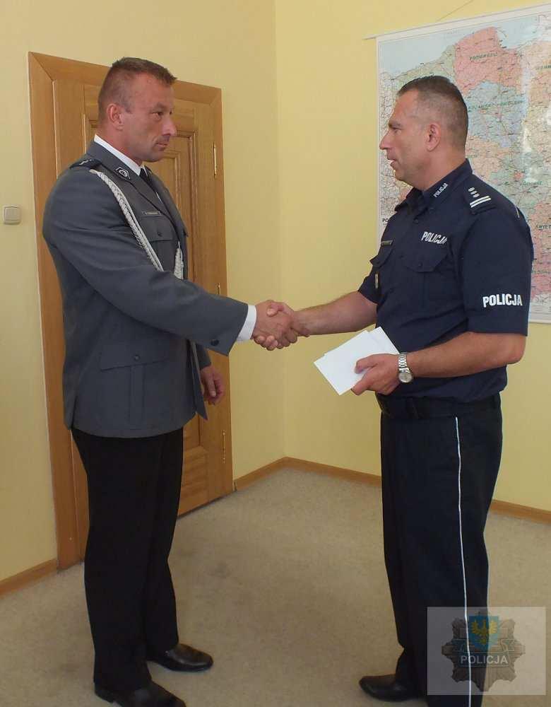 Wyróżnieni nagrodą Ministra Spraw Wewnętrznych i Administracji I Zastępca Komendanta Wojewódzkiego Policji w Opolu insp.