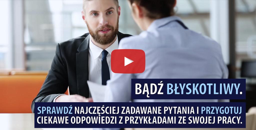 pytań podczas rozmowy o pracę. Powodzenia! OBEJRZYJ TEŻ Rozmowa kwaliﬁkacyjna? Sprawdź 5 sposobów na sukces!