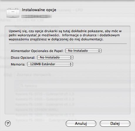 Jeśli używane jest połączenie USB, urządzenie zostanie automatycznie rozpoznane i podłączone.