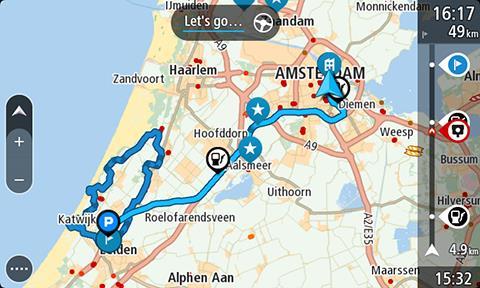 Po zalogowaniu do konta TomTom MyDrive można wyświetlić miejsce docelowe, korzystając z przeglądarki internetowej lub aplikacji MyDrive. Czyszczenie miejsca docelowego MyDrive 1.