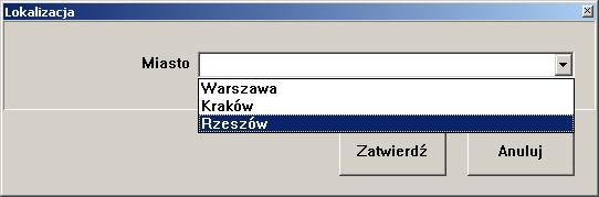 HermesNG MIOD opis modułu 17 HNG_WybierzParametr wyświetlenie okna, w którym użytkownik będzie miał możliwość wskazania odpowiedniego parametru.