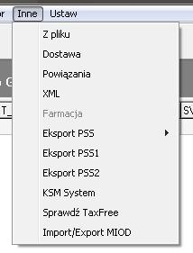 HermesNG MIOD opis modułu 8 3. URUCHAMIANIE Uruchomienie skonfigurowanych skryptów MIOD, wykonuje się z poziomu edycji treści dokumentu, w opcji Inne-> Import/Export MIOD *.