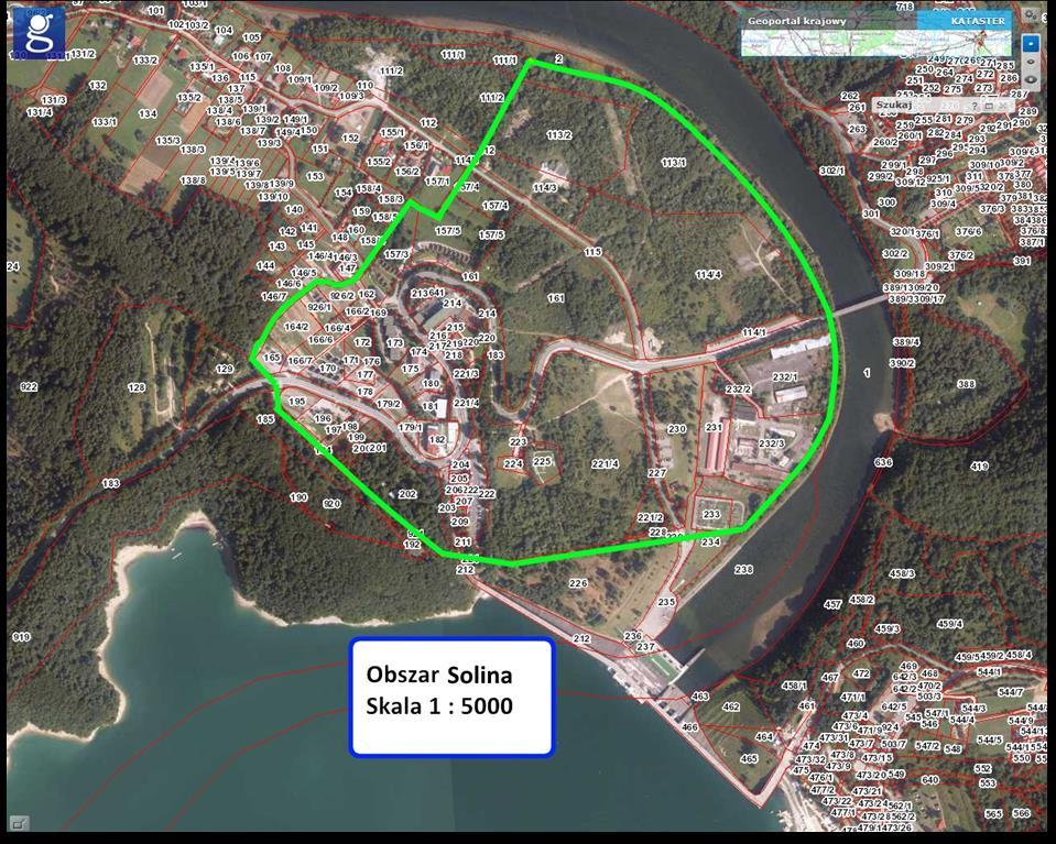 OBSZARY WYZNACZONE DO REWITALIZACJI Solina GMINNY PROGRAM REWITALIZACJI GMINY SOLINA NA LATA 2016-2022 Obejmuje tereny zamieszkałe 30 domów (82 osoby) oraz zabudowania budynku świetlicy wiejskiej