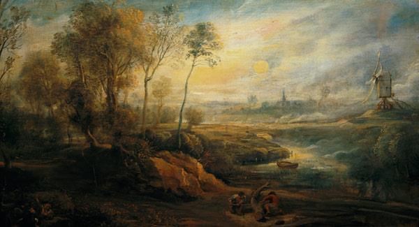 Peter Paul Rubens - Landschaft mit Vogelfänger Kartometryczność - cecha oznaczająca, że obraz (ortofoto)mapy może być wykorzystywany do przeprowadzania pomiarów, w