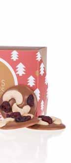 XMAS ROUNDIES MINI 3907 XMAS ROUNDIES ALMONDS AND RASPBERRIES Wymiar opakowania: 172 124 47 mm Masa netto: 130 g Cena netto: 32,48 zł Cena