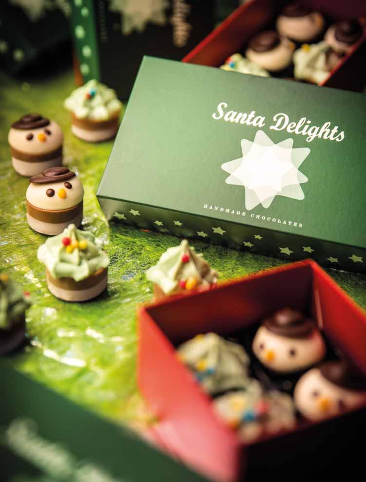 SANTA DELIGHTS 3603 WINTER DELIGHTS 4 Wymiar opakowania: 87 85 45 mm Masa netto: 70 g Cena netto: 19,19 zł Cena brutto: 23,60 zł Wspaniała para sezonu: pyszna choinka z nadzieniem z orzechów