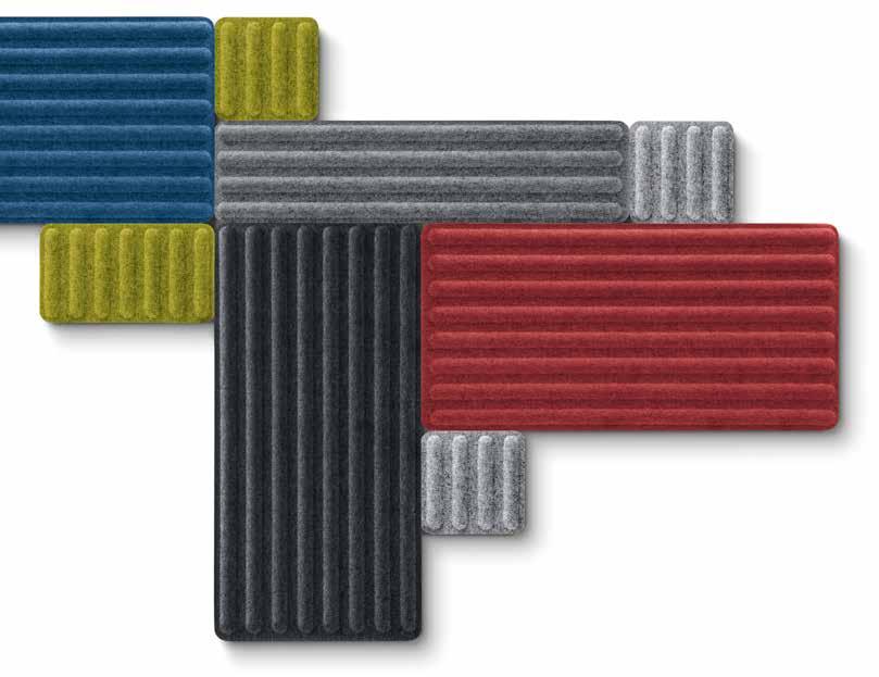 wall panels panele ścienne GROOVE 18 19 Wall panels come in six different sizes and patterns.