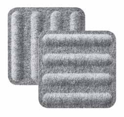 wall panels panele ścienne 20 21 With regards to a selected assembly option, the panels may be attached to a wall on a distance holder or directly (with hooks).