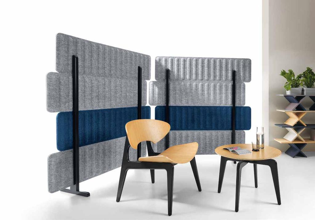 Acoustic wall Ścianka akustyczna 28 29 GRS-4 Wall panels GRS-4 may be arranged in two ways - with smoothed edges