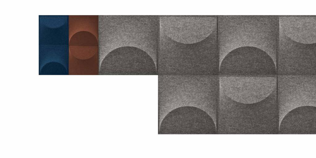 16 17 Set-up of wall panels on hooks: Układ paneli ściennych na zawieszkach: ( x cm) (80 x 80 cm) wall panels panele ścienne Thanks to the three-dimensional form on the back of Eclipse panels, a