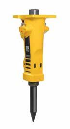 EPIROC EC 40T EPIROC EC 50T EPIROC EC 60T EPIROC EC 70T EPIROC EC 80T Masa 95 [kg] 150 [kg] 215 [kg] 275 [kg] 370 [kg] Ilość uderzeń 560-1600 [uderzeń/min] 670-1500 [uderzeń/min] 520-1300